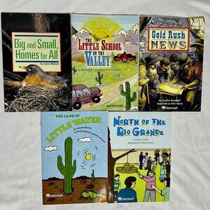 Set of Five Books for Reading Level Grade 3/4 Home School Kids